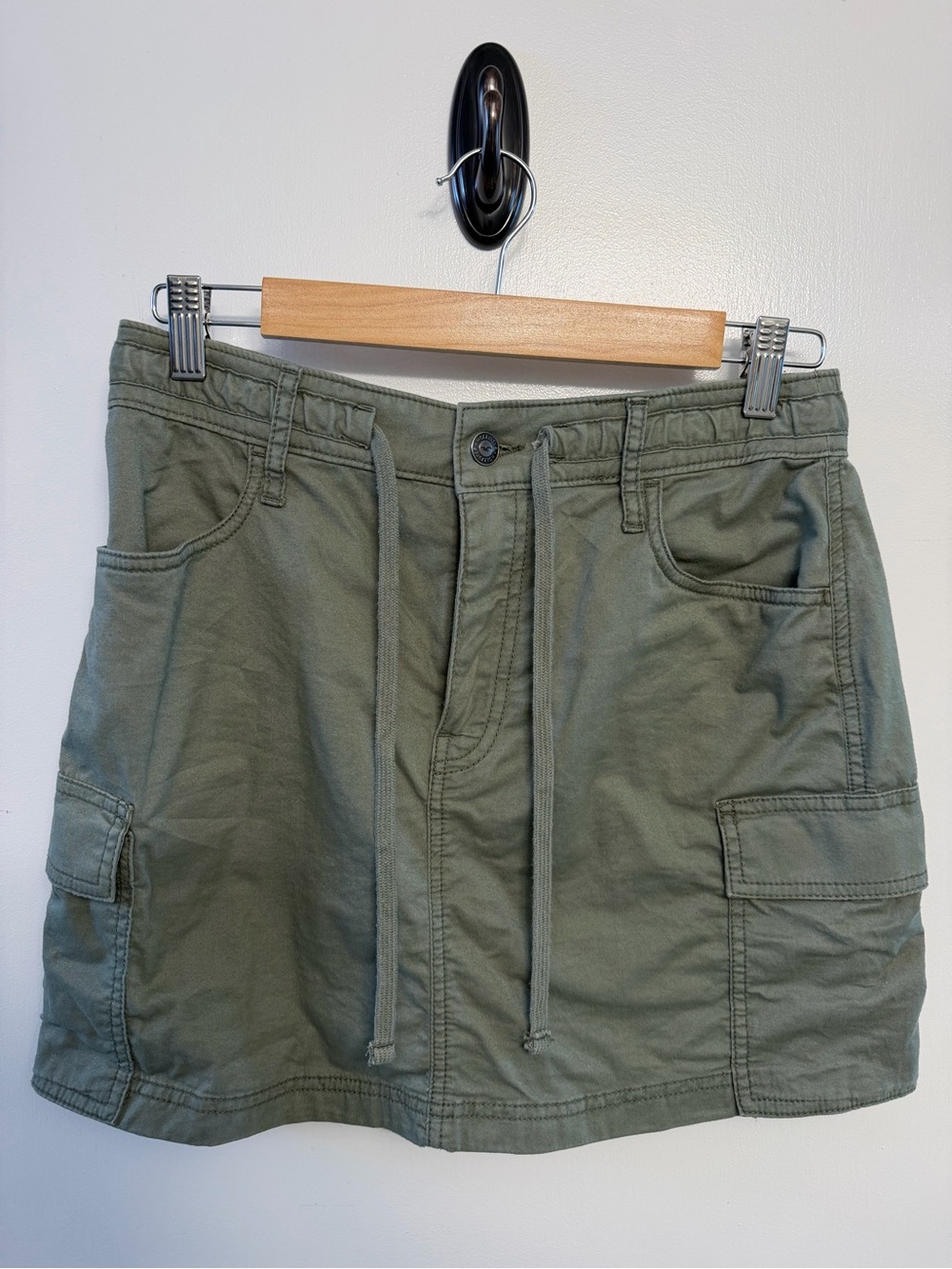 Hollister Olive Utility Mini Skirt